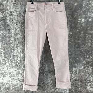 Mother Size 30 The Dazzler Hover Date Night Jeans Pink Button Zip Pants Denim‎